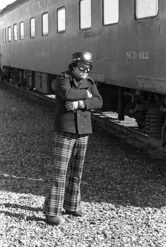 Train conductor, Mexico, 1983