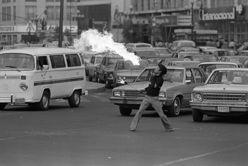 Street perfomer, Mexico City, 1982