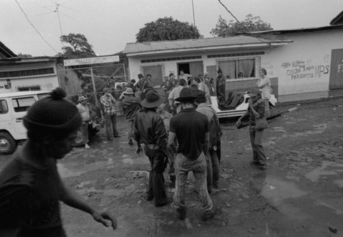 People gather in the street, Nicaragua, 2019