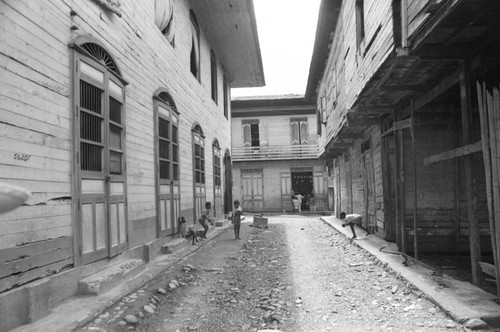 Children playing on the street, Barbacoas, Colombia, 1979