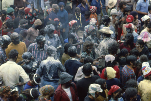 Crowds at the Blacks and Whites Carnival, Nariño, Colombia, 1979