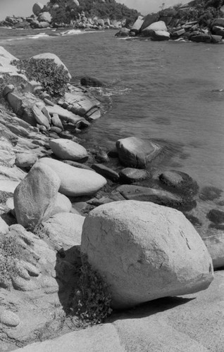 Rocks on the beach, Tayrona, Colombia, 1976