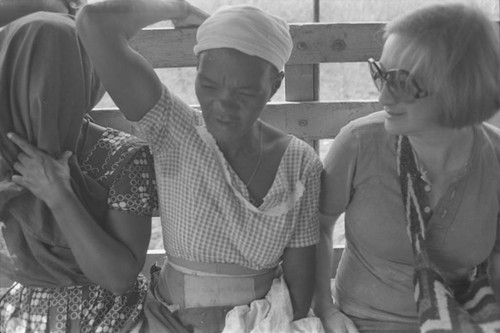 Nina S. de Friedemann traveling on a truck, Cartagena Province, ca. 1978