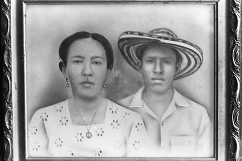 Portrait of a couple, San Basilio de Palenque, 1975