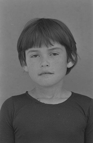 Portrait of a child, Tunjuelito, Colombia, 1977