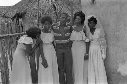 Bride and wedding guests, San Basilio de Palenque, Colombia, 1977