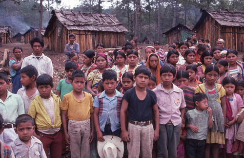 Guatemalan refugees celebrate Christmas, Santiago el Vértice, 1982