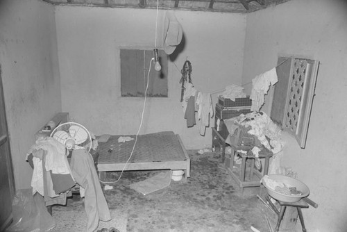 Room interior, San Basilio de Palenque, 1976