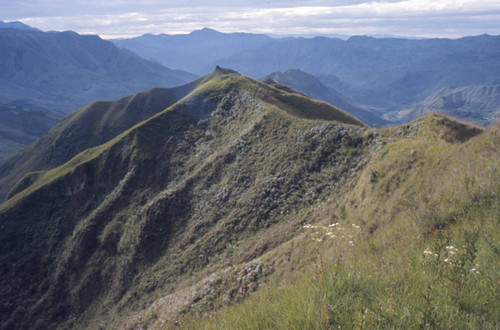 A view of the mountains, Tierradentro, Colombia, 1975