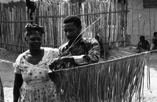 Broom making, San Basilio de Palenque, 1977