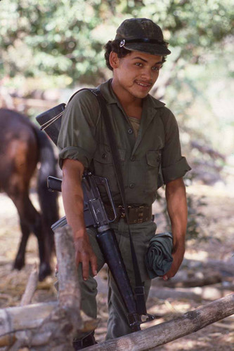 Armed guerrilla, La Palma, 1983