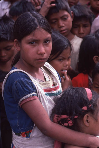 Guatemalan refugee children, Santiago el Vértice, 1983