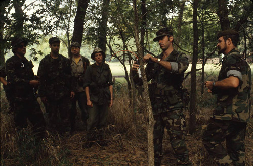 Survival school students learn about explosives, Liberal, 1982