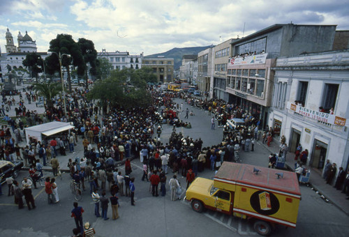 Crowds at the Blacks and Whites Carnival, Nariño, Colombia, 1979