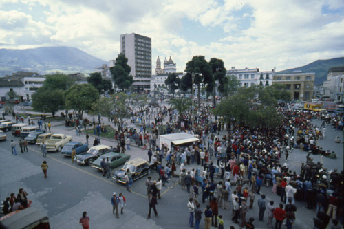 Crowds at the Blacks and Whites Carnival, Nariño, Colombia, 1979