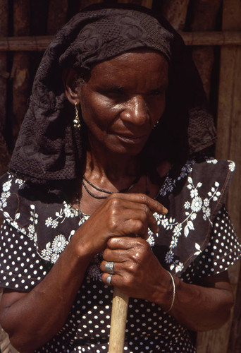 Woman portrait, San Basilio de Palenque, 1976