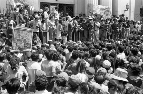 Mass rally, Managua, 1979