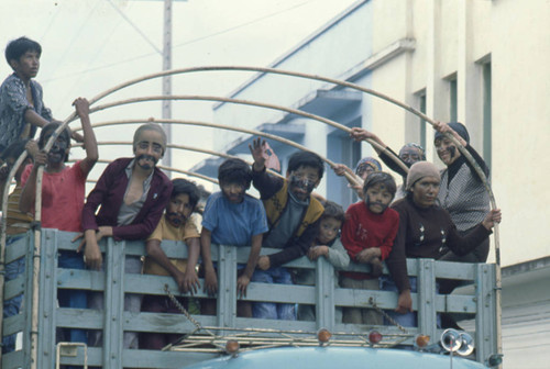 Children at the Blacks and Whites Carnival, Nariño, Colombia, 1979