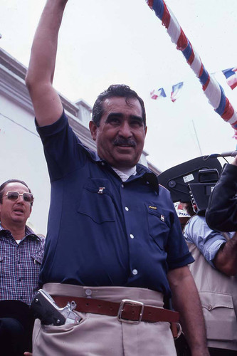 Presidential Candidate Mario Sandoval Alarcón, Chiquimula, 1982