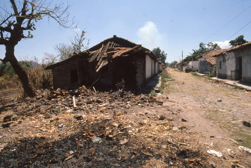 Abandoned village, San Lorenzo, Ahuachapán, El Salvador, 1981