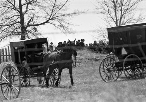 Amish funeral, Lancaster County, 1974