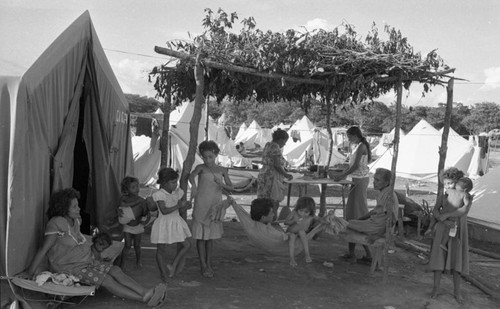 People at a refugee camp, Costa Rica, 1979