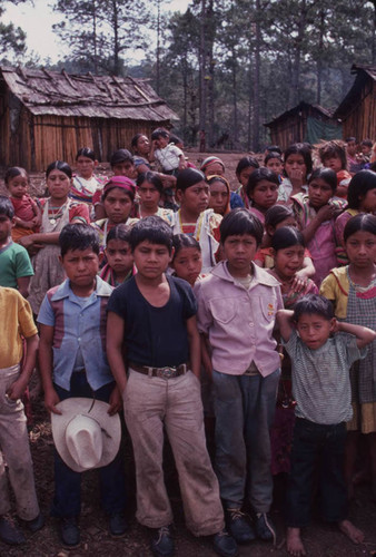 Guatemalan refugees celebrate Christmas, Santiago el Vértice, 1982