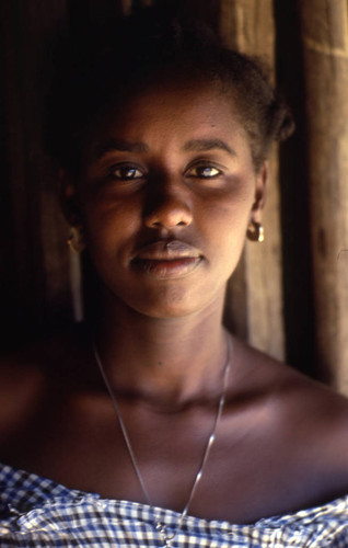 Woman portrait, San Basilio de Palenque, 1976