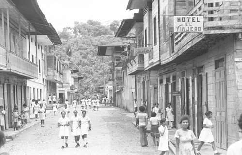 A street scene, Barbacoas, Colombia, 1979