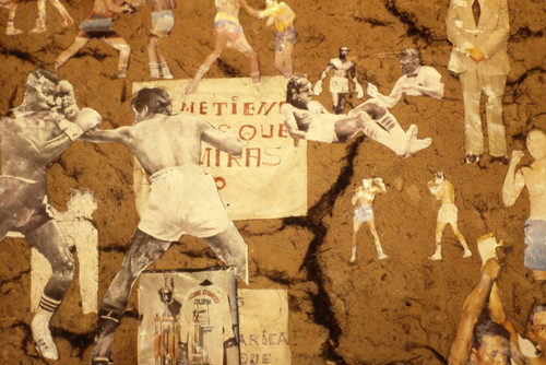 Photographs on a wall, San Basilio de Palenque, 1976