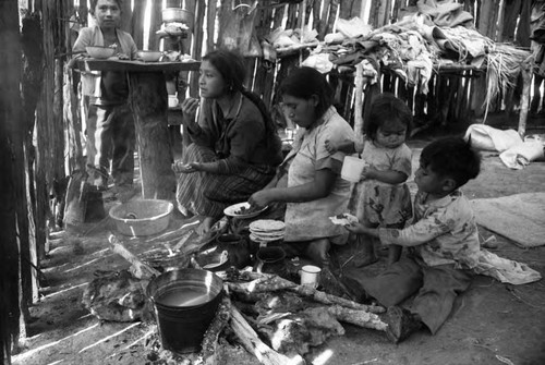 Refugee women and children, Chiapas, 1983