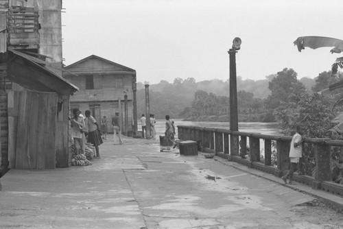 Street scene and bananas, Barbacoas, Colombia, 1979