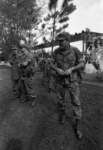 Col. John D. Waghelstein and U.S. advisors, Ilopango, San Salvador, 1983