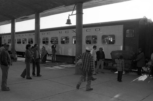 Boarding the train, Ciudad Juarez, 1983