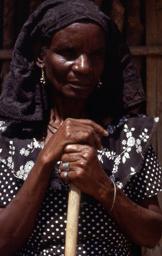 Woman portrait, San Basilio de Palenque, 1976