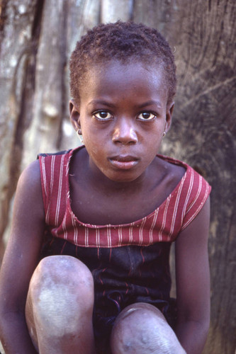 Girl potrait, San Basilio de Palenque, 1976