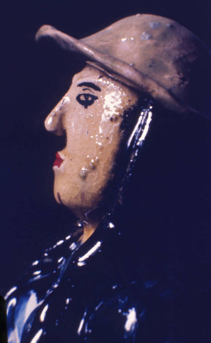 Painted sculpture, San Basilio de Palenque, 1976