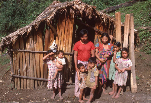 A family of Guatemalan refugees, Cuauhtémoc, ca. 1983