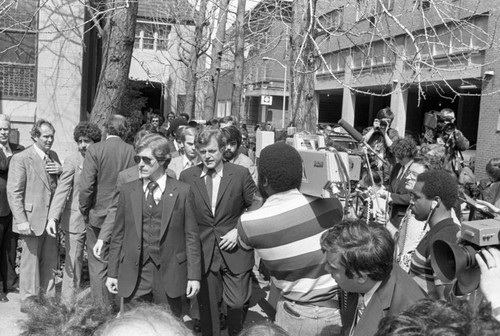 Ted Kennedy on campaign trail, ca.1980