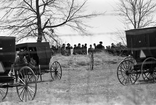 Amish funeral, Lancaster County, 1974