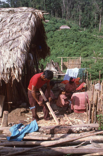 Guatemalan refugees at work, Ixcán, ca. 1983