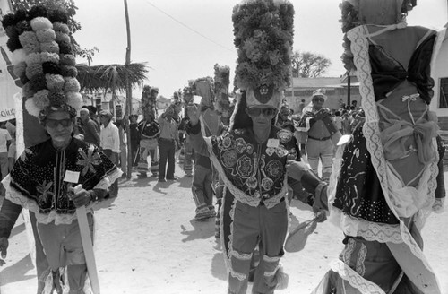 Dancers waiting for the Carnival, Barranquilla, Colombia, 1977