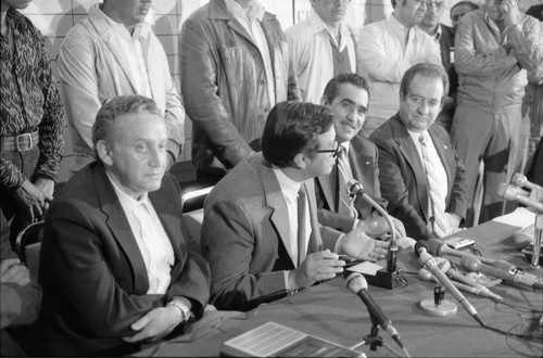 Press Conference Against Voter Fraud, Guatemala, 1982