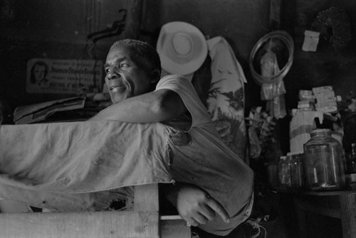 Man posing for a portrait, San Basilio de Palenque, ca. 1978