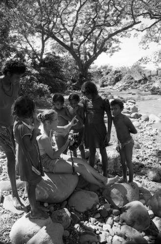 Woman with camera, La Guajira, Colombia, 1976