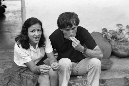 Richard Cross candid moment, La Chamba, Colombia, 1975