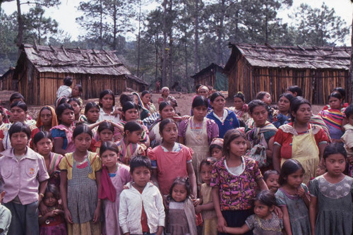 Guatemalan refugees celebrate Christmas, Santiago el Vértice, 1982