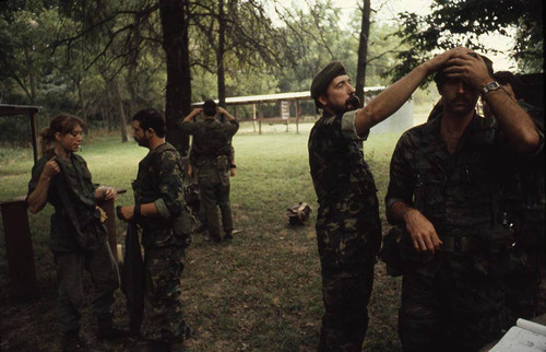 Survival school students learn first aid techniques, Liberal, 1982