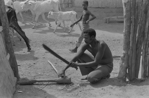 Broom making, San Basilio de Palenque, 1977