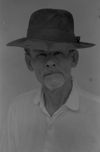 Portrait of a man, La Chamba, Colombia, 1975